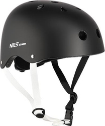 Kask rowerowy na rolki deskorolkę hulajnogę Nils Extreme MTW001 czarny rozmiar L 58-61 cm