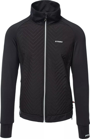 Męska bluza ocieplana rozpinana bez kaptura Fitanu Fexan rozmiar L