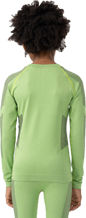 Bielizna termoaktywna bezszwowa dla chłopca 4F M093 zielona 4FJAW23USEAM093 41N