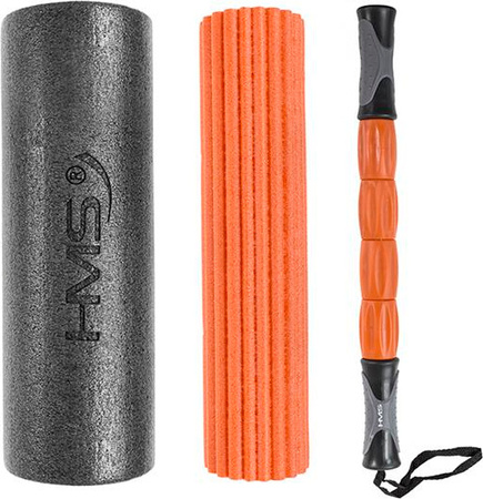 Wałek roller piankowy fitness joga 3w1 HMS 46 x 14,5 cm