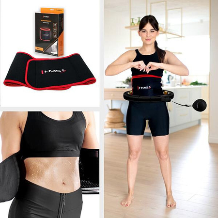 Hula hop do ćwiczeń fitness z licznikiem magnesami i obciążnikiem HMS hhm13