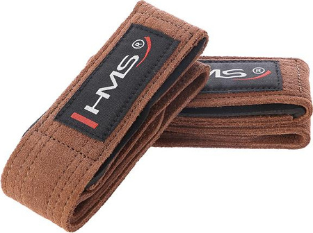 Paski treningowe do martwego ciągu skórzane HMS F4435