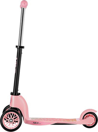 Hulajnoga balansowa składana 2w1 dziecięca Nils Fun HLB202 różowa