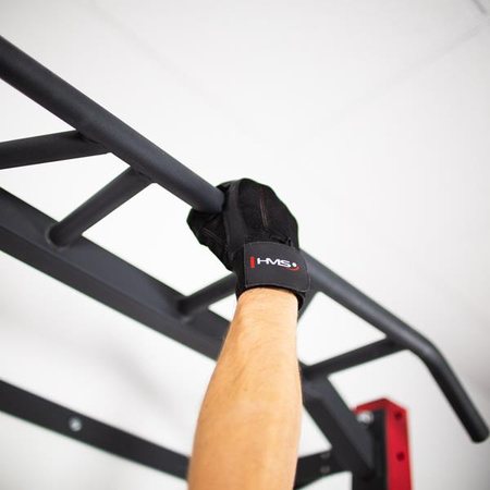 Rękawiczki kulturystyczne na siłownię HMS rst04 czarne rozmiar XXL