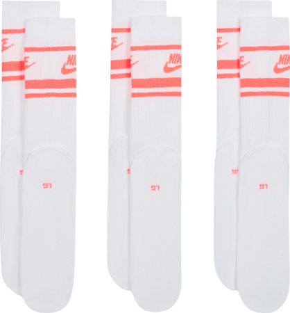 Skarpety Nike NK Nsw Everyday Essential CR 3 pary białe DX5089 100