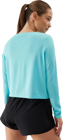 Koszulka damska longsleeve 4F F218 niebieska 4FWSS24TFLOF218 33S