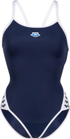Damski Strój Kąpielowy Women's Arena Icons Super Fly Back Solid  navy-white rozmiar 26
