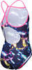 Dziecięcy Strój Kąpielowy Girl's Arena Soap Bubbles Swimsuit Light  dress blues rozmiar 6-7
