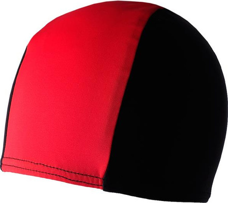 Czepek pływacki Crowell Lycra Senior czarno-czerwony
