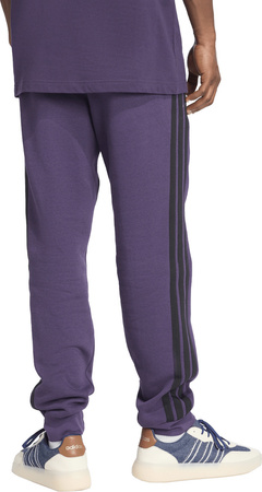 Spodnie męskie adidas Essentials 3-Stripes Fleece fioletowe JX0750