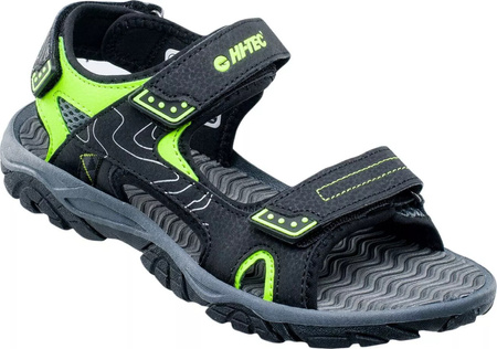 Sandały dziecięce turystyczne trekkingowe Hi-Tec Menar T szaro-zielone rozmiar 38