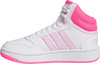 Buty dziecięce adidas Hoops Mid biało-różowe IF2722