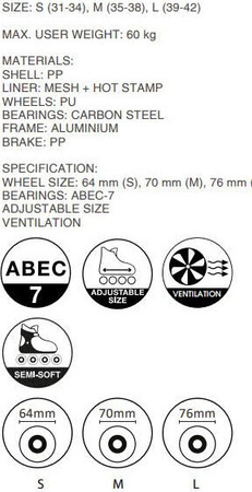 Łyżworolki dziecięce regulowane Coolslide Butters YB czarno-zielony rozmiar 39-42