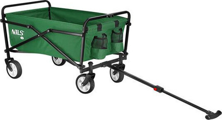 Wózek turystyczny kempingowy plażowy składany Nils Camp NC1602 zielony 75x46cm