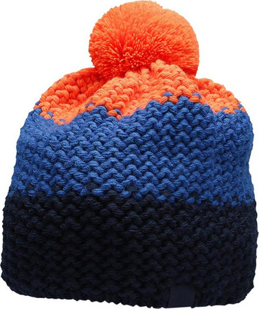 Czapka męska 4F granatowo-niebiesko-pomarańczowa H4Z22 CAM012 70S