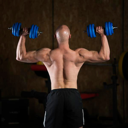 Sztangielki/sztanga gumowane HMS SGG30BAR 30 kg