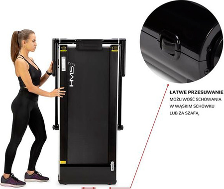 Bieżnia elektryczna HMS LOOP12 czarna