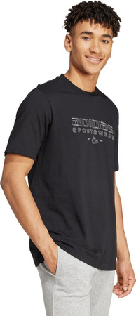 Koszulka męska adidas Tech Linear Graphic czarna IW2651