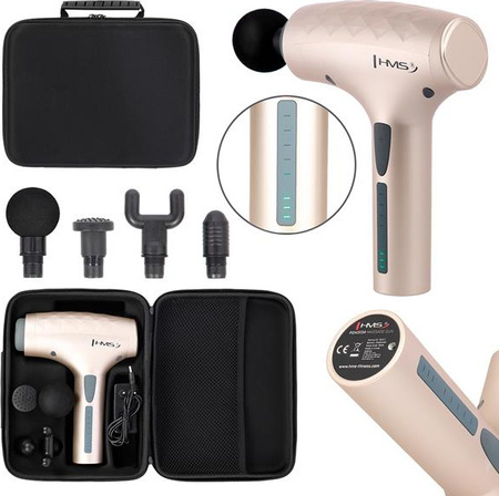 Pistolet do masażu całego ciała HMS PDM3134I złoty