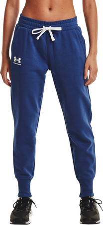 Spodnie damskie Under Armour Rival Fleece Joggers niebieskie 1356416 404