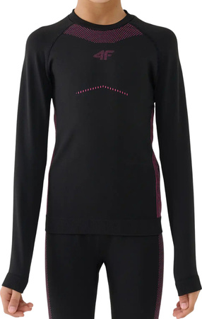 Bielizna bezszwowa dla dziewczynki 4F F250 głęboka czerń 4FJWAW25USEAF250 20S