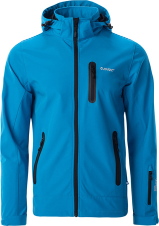 Męska kurtka przejściowa softshell membrana 10000mm Nikos II niebieska rozmiar XL