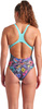Damski Strój Kąpielowy Women's Arena Vivid Repeat Swimsuit Swim  dress blues rozmiar 34