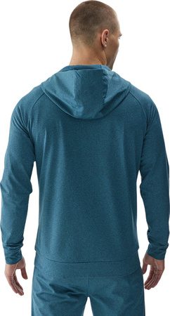 Bluza męska 4F M404 morska zieleń melanż 4FWAW24TFSWM404 46M