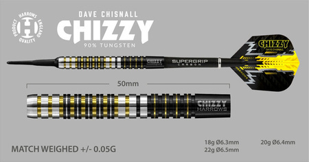 Rzutki Harrows Chizzy 90% Softip