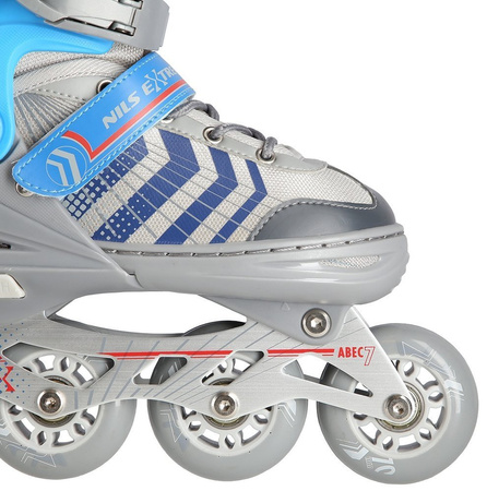 Łyżworolki z wymienną płozą hokejową rolki wrotki 4w1 Nils Extreme NH18192 rozmiar M 34-38