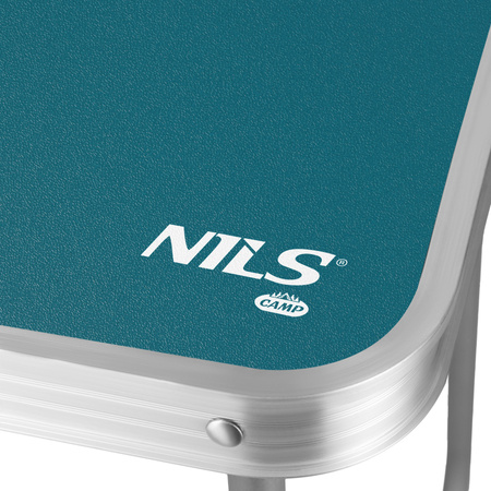 Stół kempingowy turystyczny składany Nils Camp NC3401 niebieski 60x40x50 cm