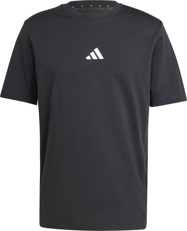 Koszulka męska adidas Essentials Small Logo Single czarna JE9024