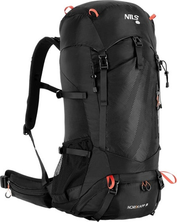 Plecak turystyczny trekkingowy górski czarny nordkapp 65l Nils camp NC1992