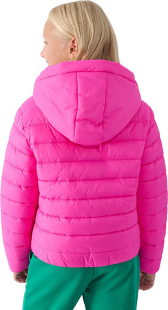 Kurtka puchowa dla dziewczynki 4F F449 różowa 4FJWAW24TDJAF449 55S