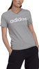 Koszulka damska adidas Loungwear Essentials Slim Logo szara HL2053