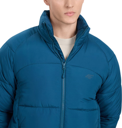 Kurtka puchowa męska 4F M0707 niebieska 4FRAW25TDJAM0707 30S