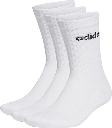 Skarpety adidas Linear Crew Cushioned Socks 3P białe HT3455