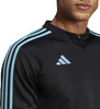 Bluza męska adidas Tiro 23 Club Training Top czarno-błękitna IC1580