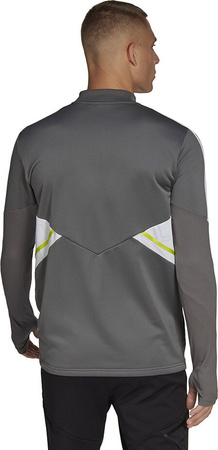 Bluza męska adidas Condivo 22 Training 1/2 zip szaro-biała HD2312