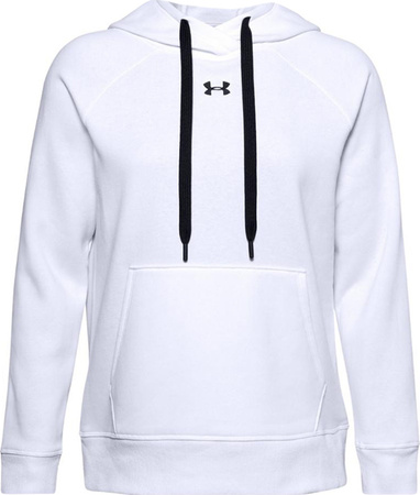 Bluza damska Under Armour Rival Fleece HB Hoodie biała 1356317 100