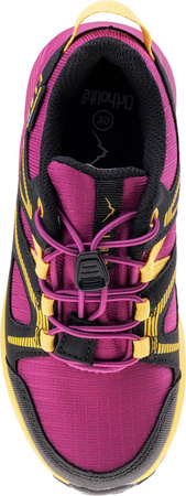 Młodzieżowe buty trekkingowe turystyczne górskie wodoodporne Elbrus Vapus różowo-żółte rozmiar 34