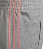Spodnie dla dzieci adidas 3-Stripes Tapered Leg szare HD4362