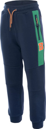 Dziecięce spodnie dresowe sportowe szkolne bawełniane Bejo Tioger Kdb rozmiar 128