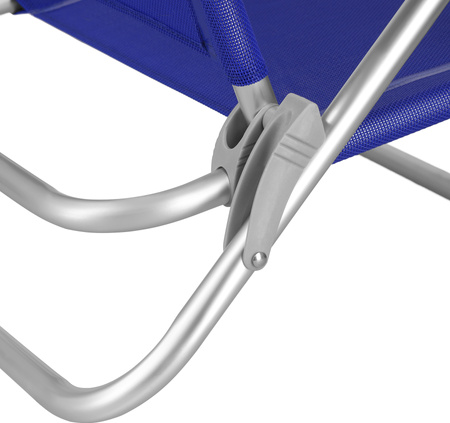 Krzesło leżak turystyczny składany 2w1 Nils Camp NC3502 niebieskie 85cm×65 cm