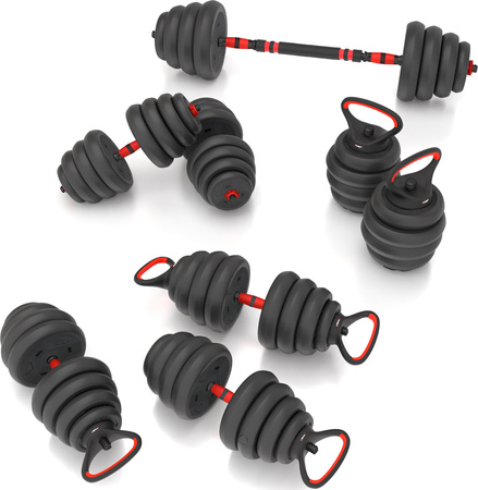 Zestaw ciężarów 30kg HMS sgn130 pro set 6w1