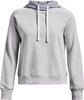 Bluza damska Under Armour Rival Fleece CB Hoodie szara 1373031 014