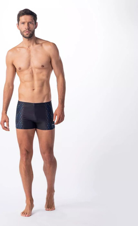 Męskie bokserki kąpielowe Aquawave ADIS black triangle print rozmiar L