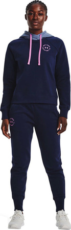 Bluza damska Under Armour Rival Fleece CB Hoodie granatowa 1373031 410
