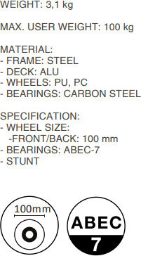 Hulajnoga Coolslide Newcastle niebieska