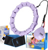 Zestaw hula hop z wypustkami i obciążnikiem One Fitness fioletowe oha02   pas wyszczuplający br160